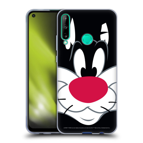 Looney Tunes Full Face Sylvester The Cat Soft Gel Case for Huawei P40 lite E