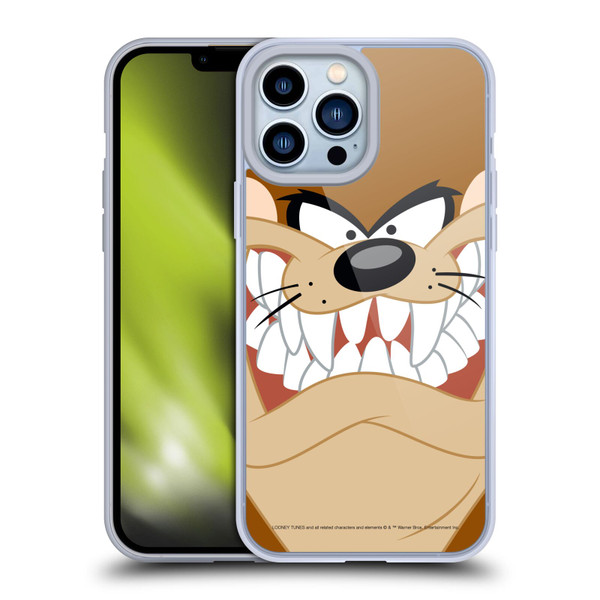 Looney Tunes Full Face Tasmanian Devil Soft Gel Case for Apple iPhone 13 Pro Max