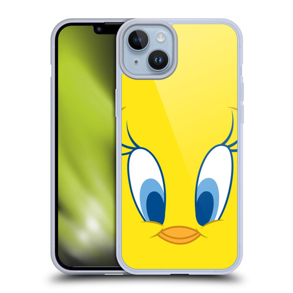 Looney Tunes Full Face Tweety Soft Gel Case for Apple iPhone 14 Plus