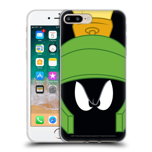 Looney Tunes Full Face Marvin The Martian Soft Gel Case for Apple iPhone 7 Plus / iPhone 8 Plus