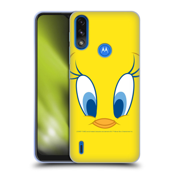 Looney Tunes Full Face Tweety Soft Gel Case for Motorola Moto E7 Power / Moto E7i Power