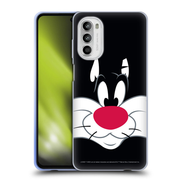 Looney Tunes Full Face Sylvester The Cat Soft Gel Case for Motorola Moto G52