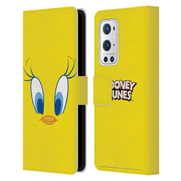 Looney Tunes Full Face Tweety Leather Book Wallet Case Cover For OnePlus 9 Pro