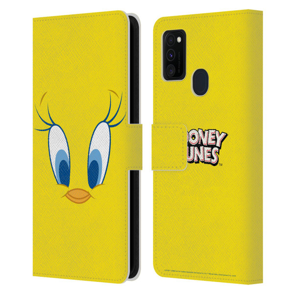 Looney Tunes Full Face Tweety Leather Book Wallet Case Cover For Samsung Galaxy M30s (2019)/M21 (2020)