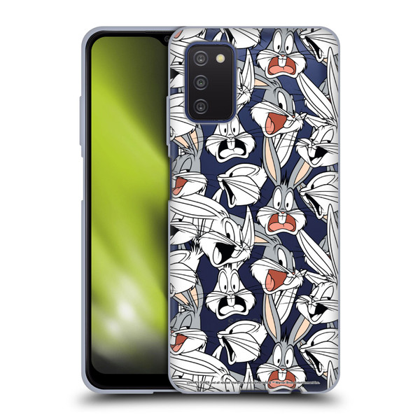 Looney Tunes Patterns Bugs Bunny Soft Gel Case for Samsung Galaxy A03s (2021)