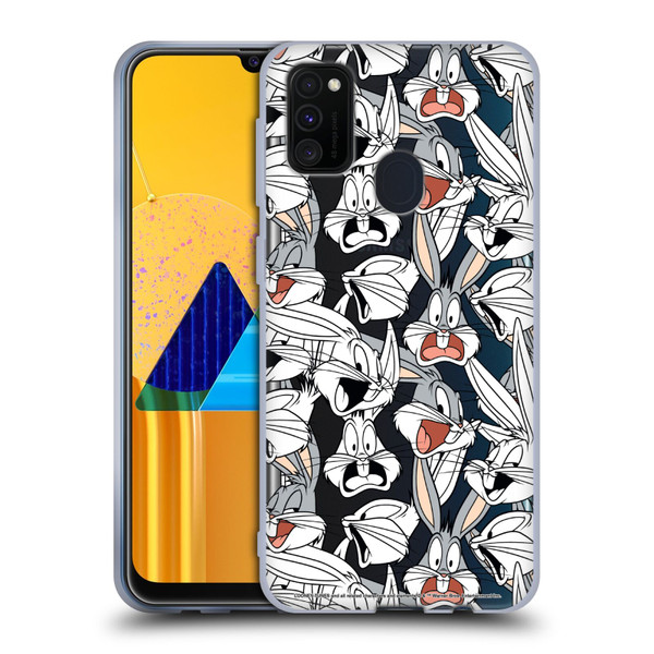 Looney Tunes Patterns Bugs Bunny Soft Gel Case for Samsung Galaxy M30s (2019)/M21 (2020)