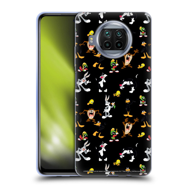 Looney Tunes Patterns Black Soft Gel Case for Xiaomi Mi 10T Lite 5G