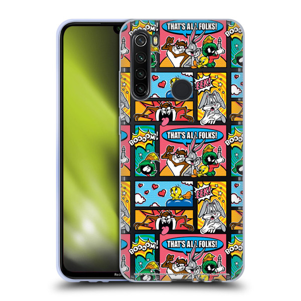 Looney Tunes Patterns Comics Soft Gel Case for Xiaomi Redmi Note 8T