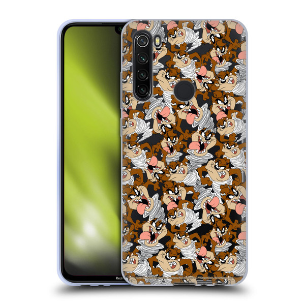 Looney Tunes Patterns Tasmanian Devil Soft Gel Case for Xiaomi Redmi Note 8T