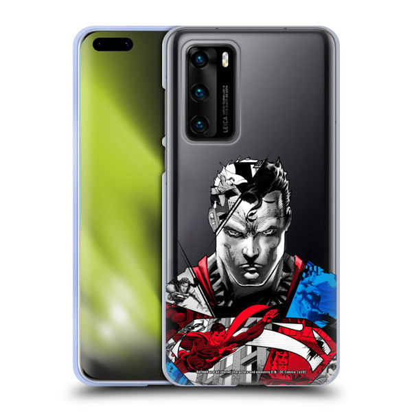 Superman DC Comics 80th Anniversary Collage Soft Gel Case for Huawei P40 5G