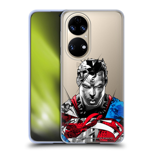 Superman DC Comics 80th Anniversary Collage Soft Gel Case for Huawei P50