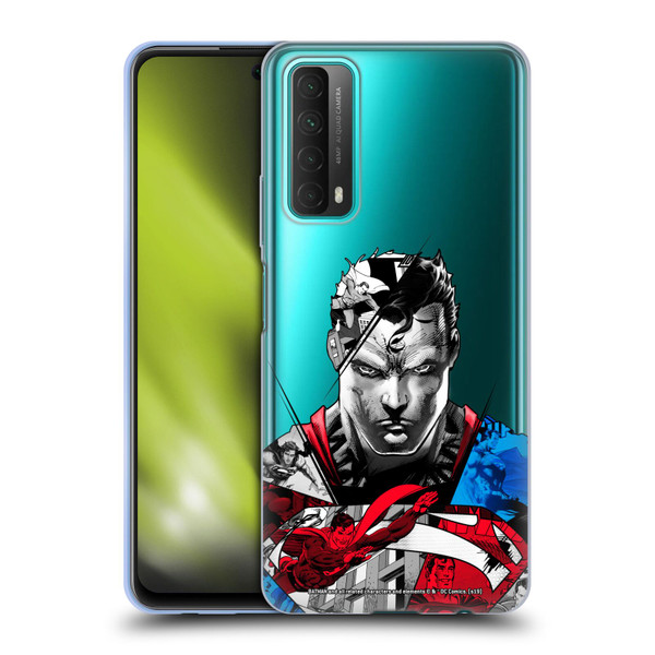 Superman DC Comics 80th Anniversary Collage Soft Gel Case for Huawei P Smart (2021)