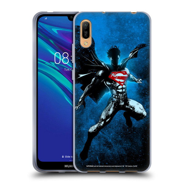 Superman DC Comics 80th Anniversary Splatter Soft Gel Case for Huawei Y6 Pro (2019)