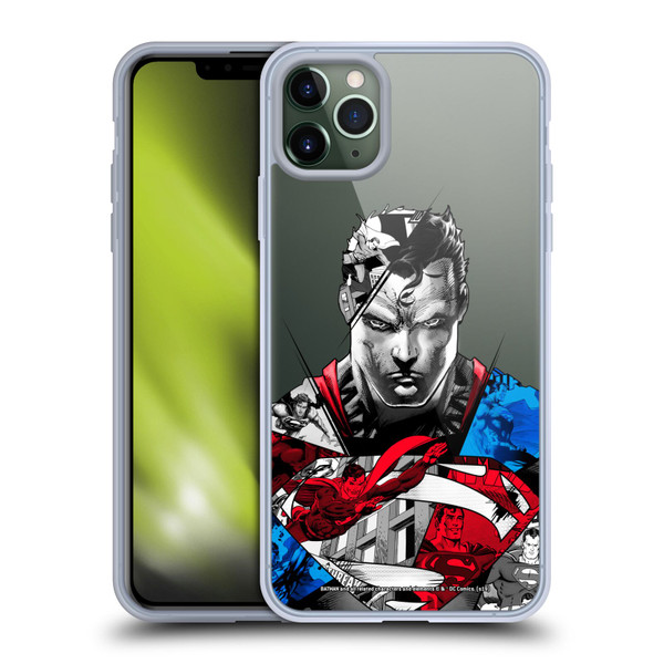 Superman DC Comics 80th Anniversary Collage Soft Gel Case for Apple iPhone 11 Pro Max