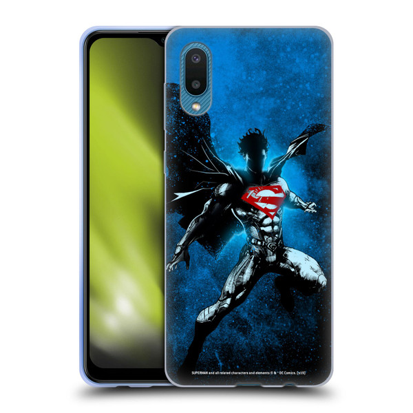 Superman DC Comics 80th Anniversary Splatter Soft Gel Case for Samsung Galaxy A02/M02 (2021)