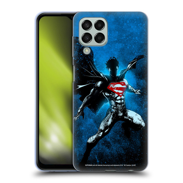 Superman DC Comics 80th Anniversary Splatter Soft Gel Case for Samsung Galaxy M33 (2022)