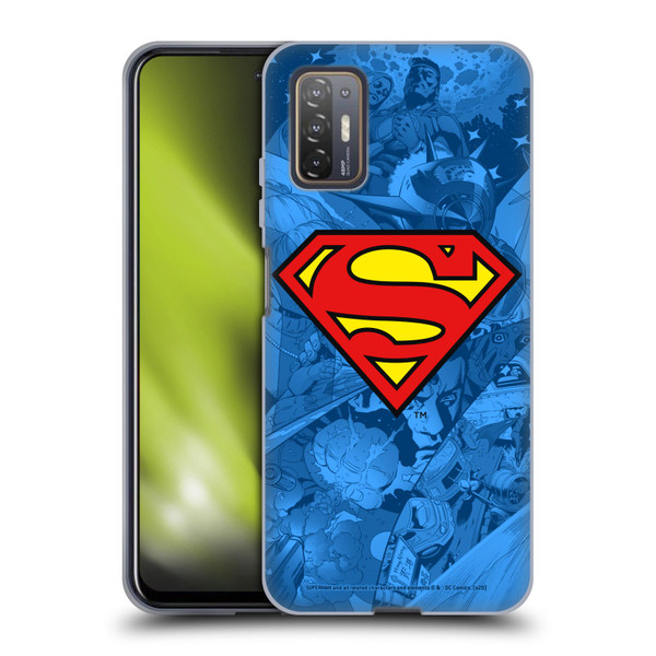 Superman DC Comics Comicbook Art Collage Soft Gel Case for HTC Desire 21 Pro 5G