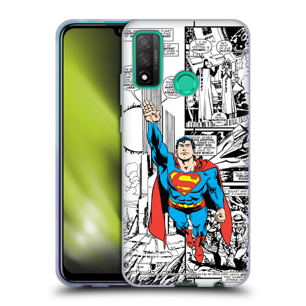 Superman DC Comics Comicbook Art Flight Soft Gel Case for Huawei P Smart (2020)
