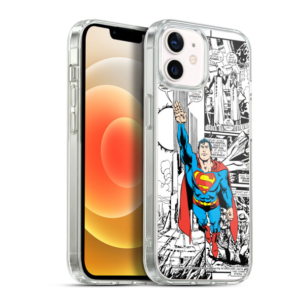Superman DC Comics Comicbook Art Flight Soft Gel Case for Apple iPhone 12 / iPhone 12 Pro & MagSafe