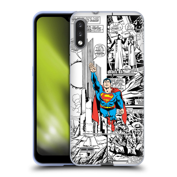 Superman DC Comics Comicbook Art Flight Soft Gel Case for LG K22