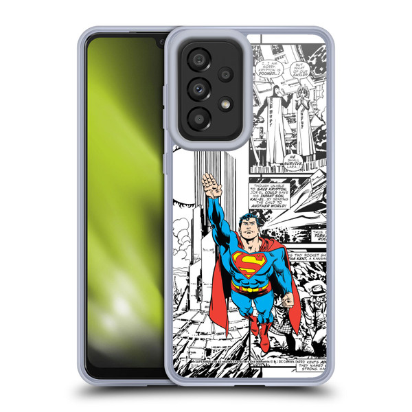 Superman DC Comics Comicbook Art Flight Soft Gel Case for Samsung Galaxy A33 5G (2022)