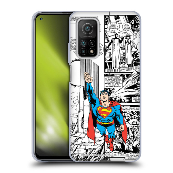Superman DC Comics Comicbook Art Flight Soft Gel Case for Xiaomi Mi 10T 5G