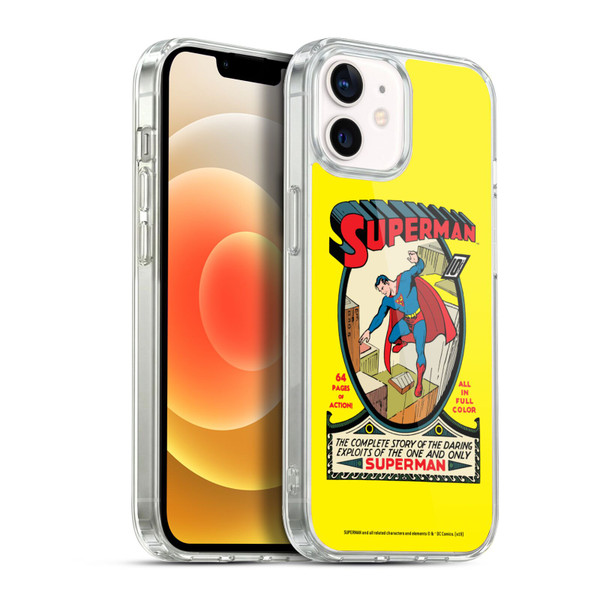 Superman DC Comics Famous Comic Book Covers Number 1 Soft Gel Case for Apple iPhone 12 / iPhone 12 Pro & MagSafe