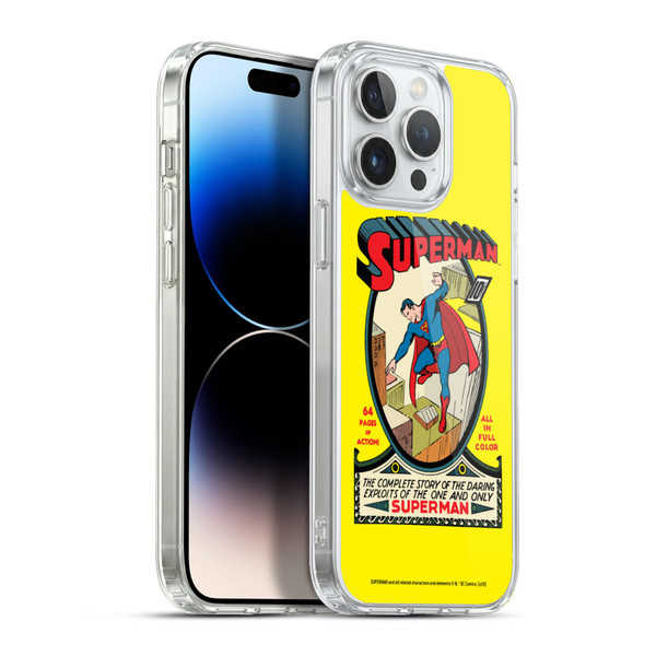 Superman DC Comics Famous Comic Book Covers Number 1 Soft Gel Case for Apple iPhone 13 Pro Max & MagSafe