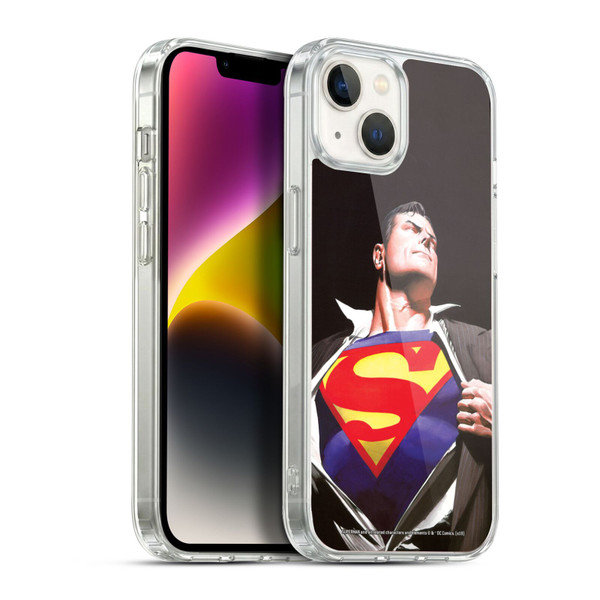 Superman DC Comics Famous Comic Book Covers Forever Soft Gel Case for Apple iPhone 14 Plus & MagSafe