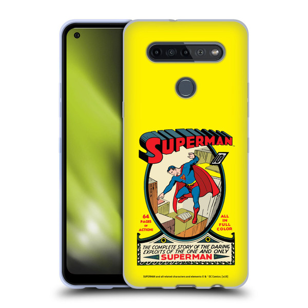 Superman DC Comics Famous Comic Book Covers Number 1 Soft Gel Case for LG K51S
