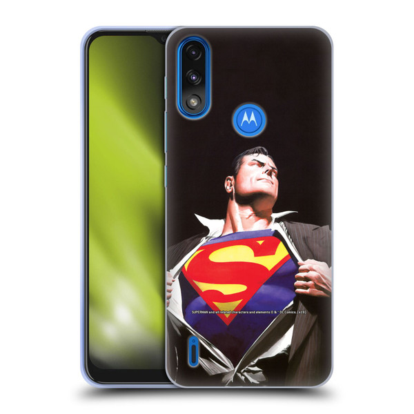 Superman DC Comics Famous Comic Book Covers Forever Soft Gel Case for Motorola Moto E7 Power / Moto E7i Power