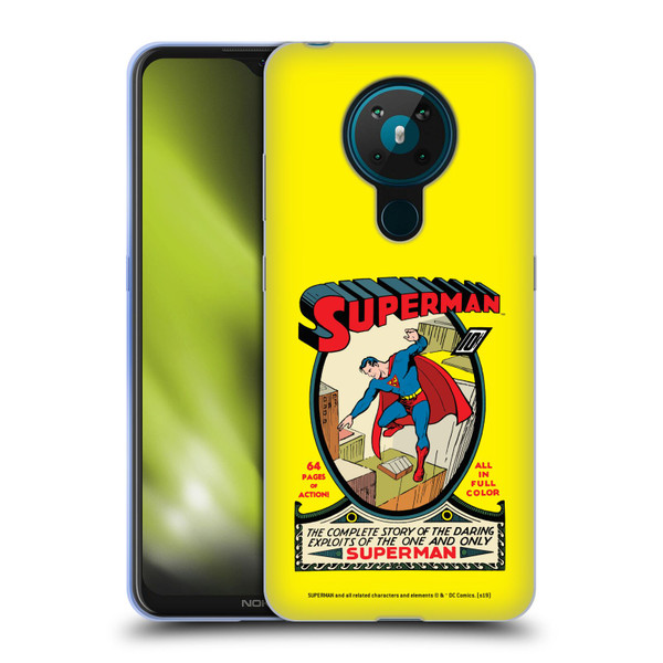 Superman DC Comics Famous Comic Book Covers Number 1 Soft Gel Case for Nokia 5.3