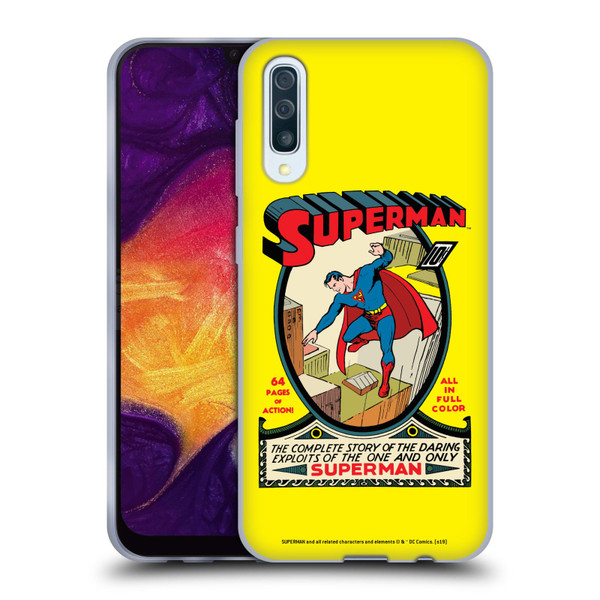Superman DC Comics Famous Comic Book Covers Number 1 Soft Gel Case for Samsung Galaxy A50/A30s (2019)