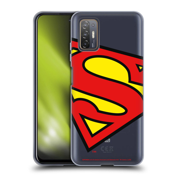 Superman DC Comics Logos Oversized Soft Gel Case for HTC Desire 21 Pro 5G