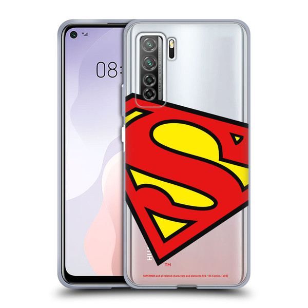 Superman DC Comics Logos Oversized Soft Gel Case for Huawei Nova 7 SE/P40 Lite 5G