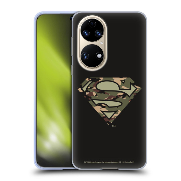 Superman DC Comics Logos Camouflage Soft Gel Case for Huawei P50