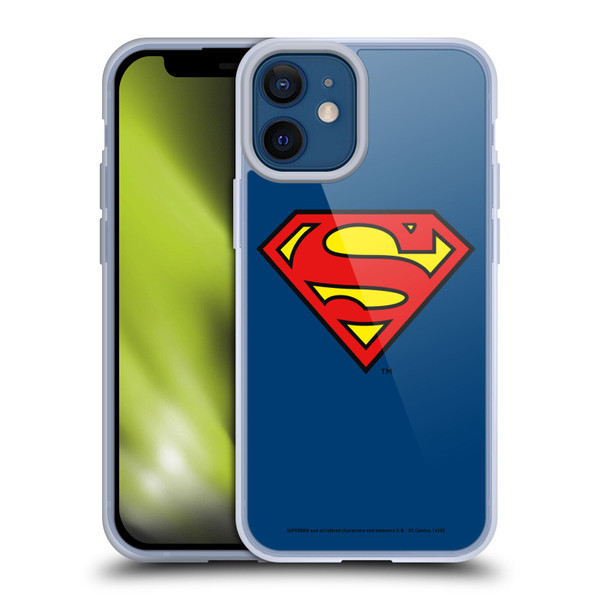 Superman DC Comics Logos Classic Soft Gel Case for Apple iPhone 12 Mini
