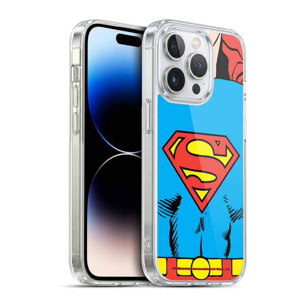 Superman DC Comics Logos Classic Costume Soft Gel Case for Apple iPhone 13 Pro & MagSafe