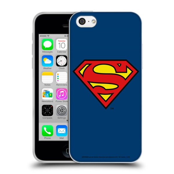 Superman DC Comics Logos Classic Soft Gel Case for Apple iPhone 5c