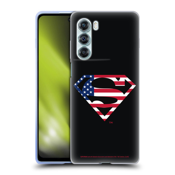 Superman DC Comics Logos U.S. Flag 2 Soft Gel Case for Motorola Edge S30 / Moto G200 5G