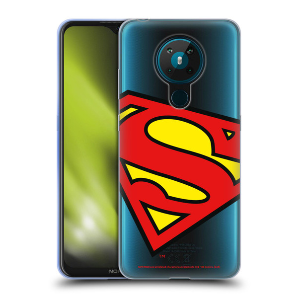 Superman DC Comics Logos Oversized Soft Gel Case for Nokia 5.3