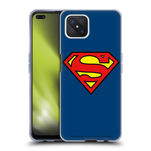 Superman DC Comics Logos Classic Soft Gel Case for OPPO Reno4 Z 5G