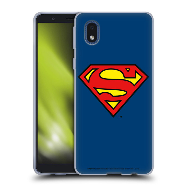Superman DC Comics Logos Classic Soft Gel Case for Samsung Galaxy A01 Core (2020)
