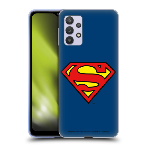 Superman DC Comics Logos Classic Soft Gel Case for Samsung Galaxy A32 5G / M32 5G (2021)