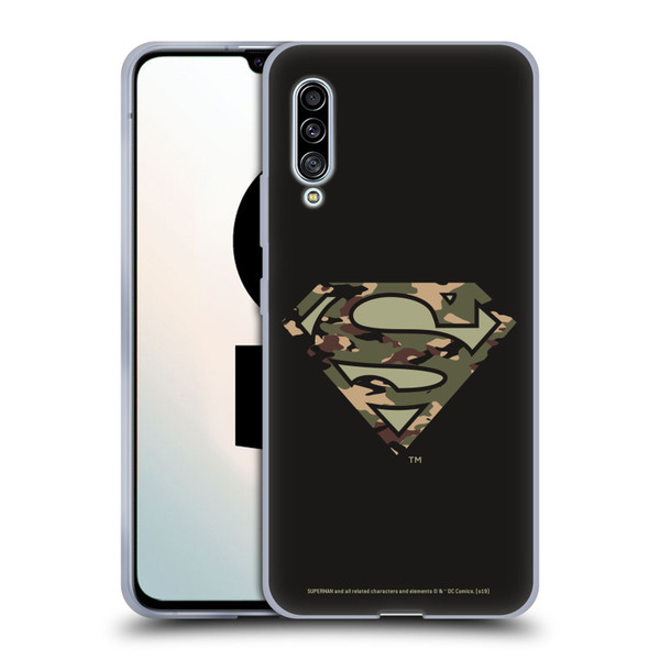 Superman DC Comics Logos Camouflage Soft Gel Case for Samsung Galaxy A90 5G (2019)