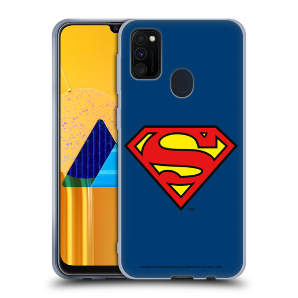 Superman DC Comics Logos Classic Soft Gel Case for Samsung Galaxy M30s (2019)/M21 (2020)