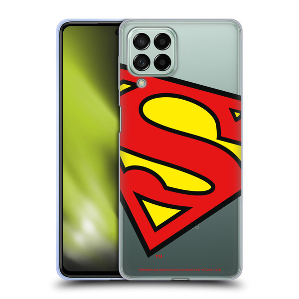 Superman DC Comics Logos Oversized Soft Gel Case for Samsung Galaxy M53 (2022)
