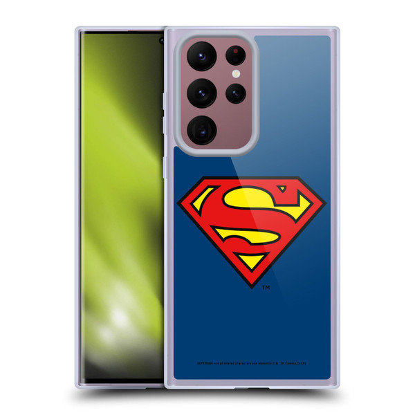 Superman DC Comics Logos Classic Soft Gel Case for Samsung Galaxy S22 Ultra 5G