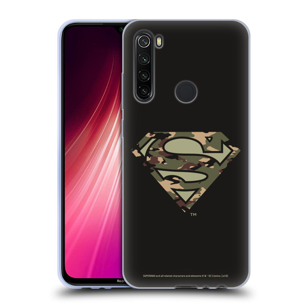 Superman DC Comics Logos Camouflage Soft Gel Case for Xiaomi Redmi Note 8T