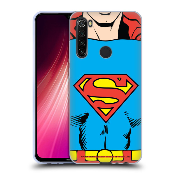 Superman DC Comics Logos Classic Costume Soft Gel Case for Xiaomi Redmi Note 8T